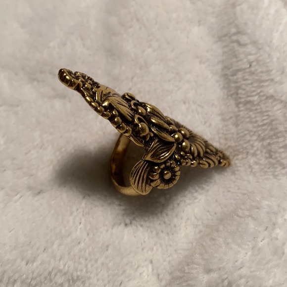 Awesome Lucky Brand southwest style gold tone ring size 6.5 - Picture 9 of 10